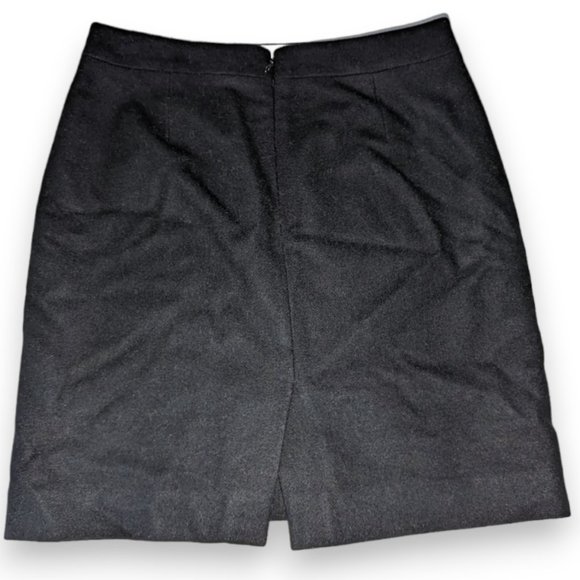J Crew The Pencil Skirt Black Wool Lined size 8 - Picture 2 of 7